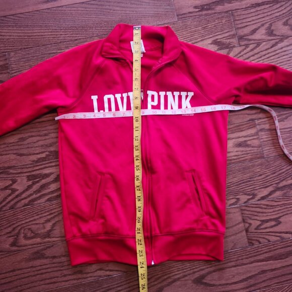 Victorias Secret Pink * Ohio State OSU Buckeyes Zip Up Red Jacket Sz XS - Picture 5 of 8